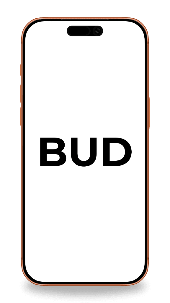 Bud app on iPhone