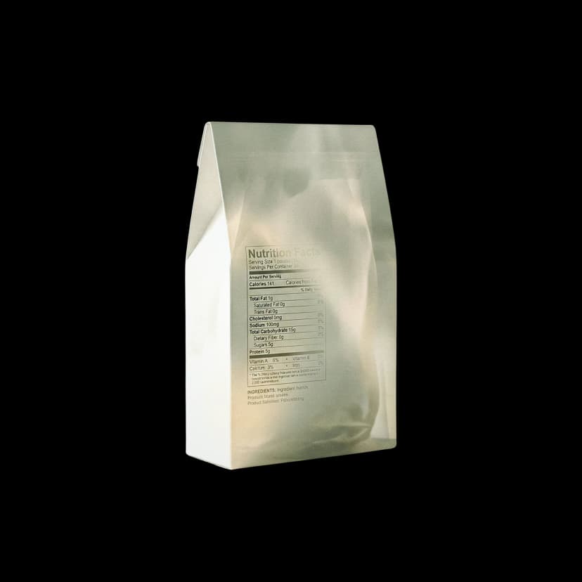 Semi-transparent product representing ghost labels